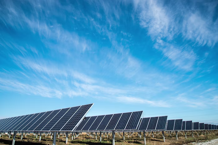 Engineers installing solar panels