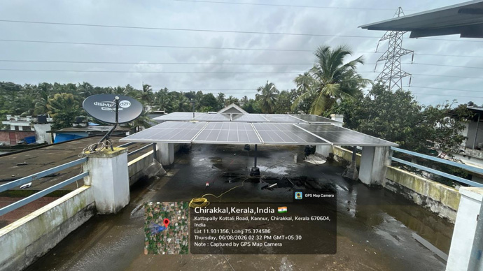 Residential Solar Project At Kannur
