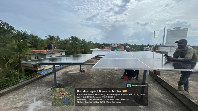 Residential Solar Project At Kasaragod