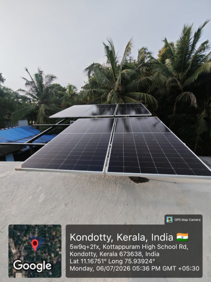 Residential Solar Project Near Calicut Airport
